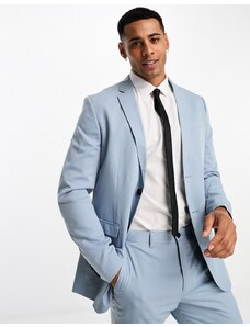 Jack & Jones Premium - Giacca da abito slim azzurra-Blu