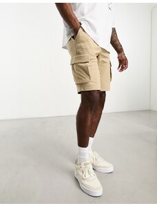 Only & Sons - Pantaloncini cargo in jersey beige-Neutro