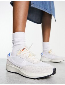 Nike - Waffle Debut - Sneakers vintage color bianco cima e game royal