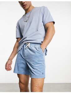 Polo Ralph Lauren - Prepster - Pantaloncini chino classici oversize a coste azzurri con patta-Blu