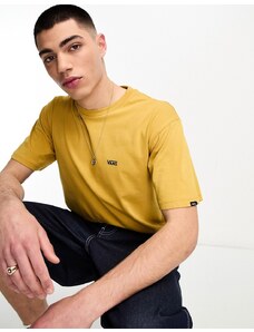 Vans - T-shirt gialla con logo sul petto a sinistra-Arancione