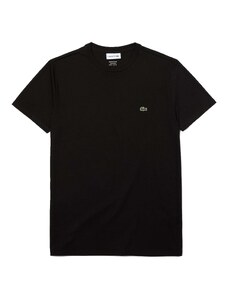 LACOSTE T-shirt nera regular con logo