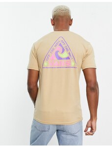 Vans - Summer Camp - T-shirt color pietra con stampa sul retro-Neutro
