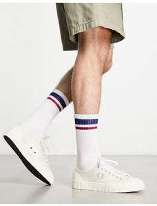 Fred Perry - Hughes - Sneakers basse in tela bianco sporco