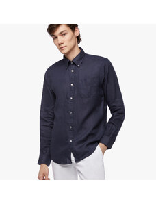 Brooks Brothers Camicia sportiva navy regular fit in lino irlandese - male Camicie sportive Navy M