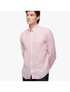 Brooks Brothers Camicia sportiva rosa pastello regular fit in lino irlandese - male Camicie sportive Rosa pastello XXL