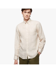 Brooks Brothers Camicia sportiva beige chiaro regular fit in lino irlandese - male Camicie sportive Beige chiaro XXL