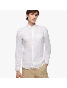 Brooks Brothers Camicia sportiva bianca slim fit in lino irlandese - male Camicie sportive Bianco XXL