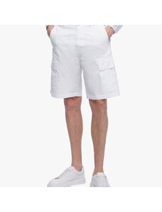 Brooks Brothers Shorts cargo in cotone elasticizzato - male Pantaloncini e Tuta Bianco 30