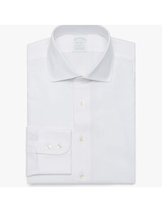 Brooks Brothers Camicia Bianca Slim Fit Non-Iron in cotone stretch con collo semi francese - male Camicie eleganti Bianco 17H