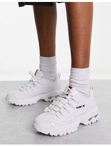 Skechers - SKX Energy - Sneakers bianche in pelle-Bianco
