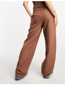 Heartbreak - Pantaloni con fondo ampio color cammello in coordinato-Neutro