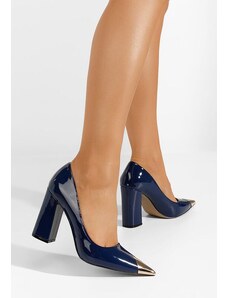 Zapatos Scarpe con tacco largo Azul Blu marine
