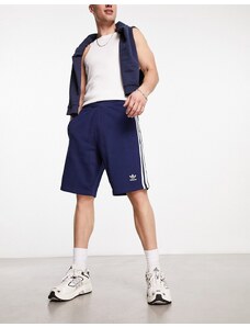 adidas Originals - adicolor Classics - Pantaloncini blu navy con 3 strisce