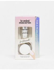 Le Mini Macaron - Le Glazed - Set con polvere cromata-Argento