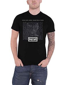Nine Inch Nails T Shirt Head Like A Hole Band Logo Nuovo Ufficiale Uomo Nero Size XL
