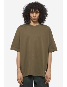 Carhartt WIP T-Shirt LINK SCRIPT in cotone verde