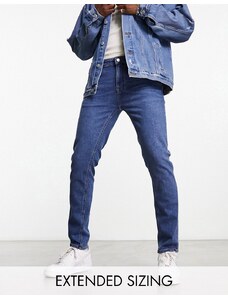 ASOS DESIGN - Jeans skinny lavaggio blu medio