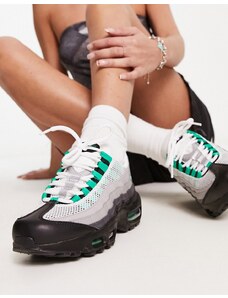 Nike Air - Max 95 - Sneakers nere e verdi-Black