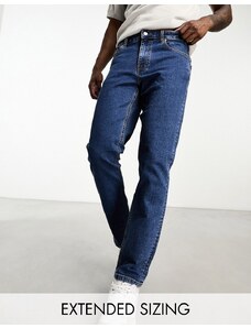 ASOS DESIGN - Jeans slim stretch lavaggio scuro-Blu