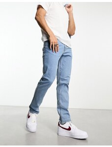 ASOS DESIGN - Jeans slim elasticizzati lavaggio chiaro-Blu