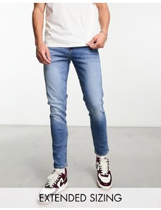 ASOS DESIGN - Jeans skinny blu medio vintage