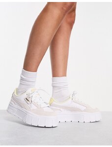 PUMA - Mayze Stack - Sneakers bianche e gialle-Giallo