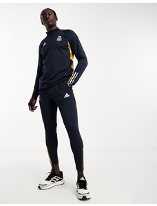 adidas performance adidas Football - Joggers della tuta con logo del Real Madrid neri-Nero