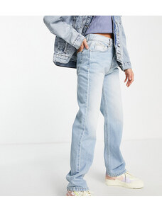 Don't Think Twice Petite - Jeans dritti a vita alta stile anni '90-Blu