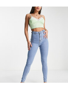 Don't Think Twice Tall - Chloe - Jeans skinny elasticizzati a vita alta stile disco lavaggio blu medio
