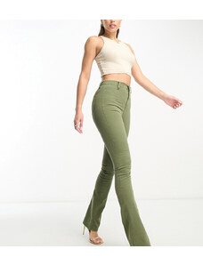 Don't Think Twice Tall - Bianca - Jeans a fondo ampio stile disco a vita alta kaki-Verde
