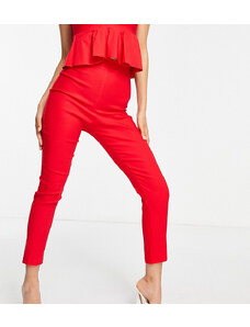 Vesper Petite - Pantaloni attillati rossi in coordinato-Rosso