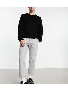 ADPT - Pantaloni eleganti a fondo ampio grigio chiaro