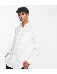ADPT - Camicia oversize in popeline di cotone bianco