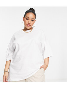 Something New Curve X Naomi Anwer - T-shirt oversize bianca-Bianco