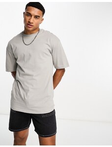 ADPT - T-shirt oversize grigio slavato