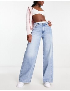 Pull&Bear - Jeans extra larghi a fondo ampio blu medio