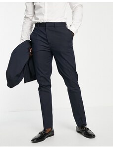 ASOS DESIGN - Pantaloni da abito skinny blu navy