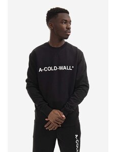 A-COLD-WALL* felpa in cotone Essential Logo Crewneck uomo