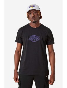 New Era t-shirt in cotone NBA Chain Stitch Lakers