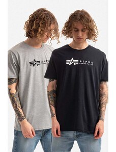 Alpha Industries t-shirt in cotone Alpha Label T 2 Pack 118534.641