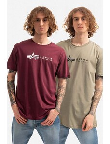 Alpha Industries t-shirt in cotone Alpha Label T 2 Pack 118534.642
