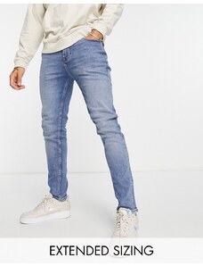 ASOS DESIGN - Jeans skinny blu medio slavato vintage