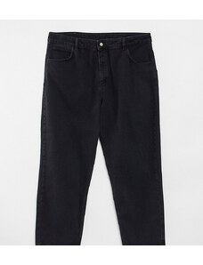 Reclaimed Vintage Inspired Plus - '92 - Mom jeans comodi in nero slavato