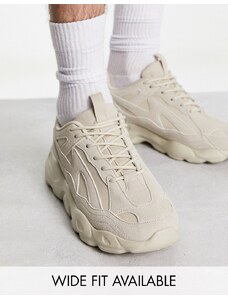 ASOS DESIGN - Sneakers pietra con suola chunky-Neutro