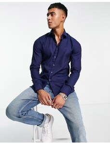 Calvin Klein - Camicia slim blu navy
