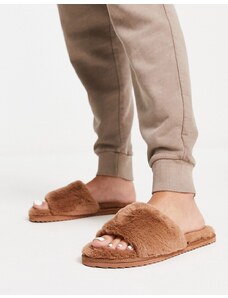 Abercrombie & Fitch Gilly Hicks - Sliders beige soffici-Marrone