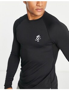 Gym King - 365 - Maglietta nera a maniche lunghe-Nero