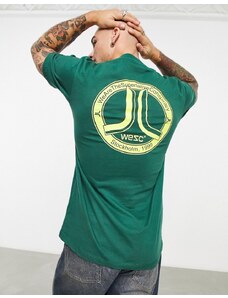 WESC - T-shirt verde con stampa