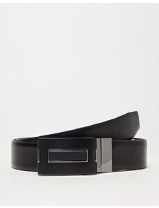 ALDO - Cintura nera con fibbia a placca-Black